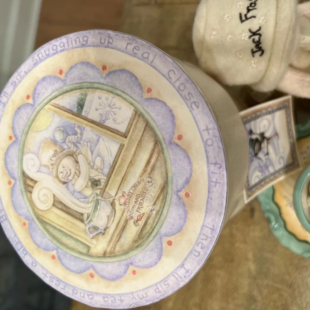 Jack frost Figurine with Teacup and Saucer in box
